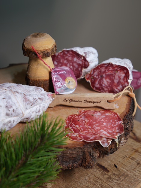 Les 2 Saucissons secs pur porc NATURES