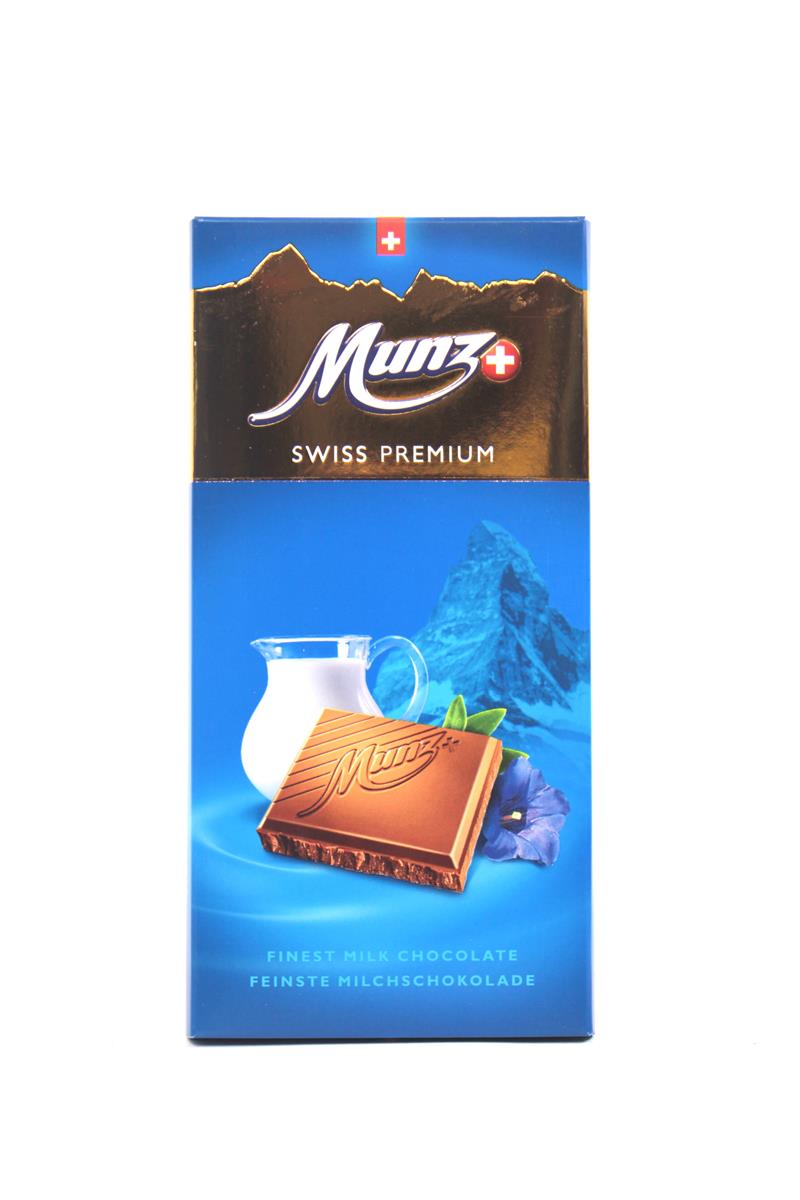 Tablette chocolat Suisse MUNZ Lait - Grenier Savoyard